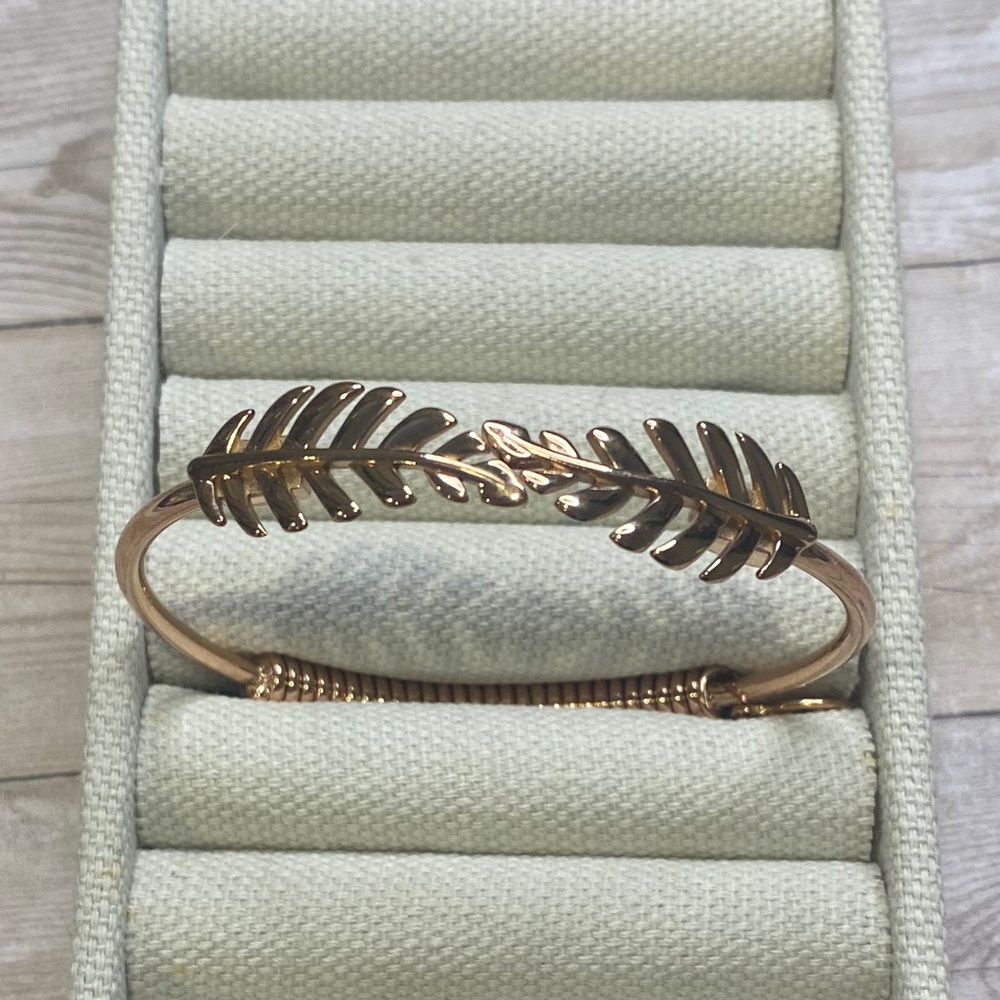 Goddess Collection- Rose Gold Laurel Leaf Bracelet